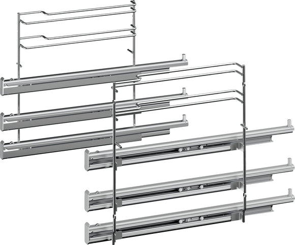 Full extension rails, 3-level, Stainless steel, HEZ638370