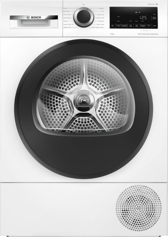 BOSCH Series 6, Heat pump tumble dryer, 9 kg WQG24500GB