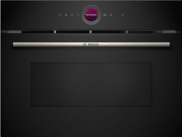 BOSCH Series 8, Built-in microwave, 60 x 45 cm, Black CEG732XB1B