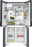 SIEMENS IQ700, French Door Bottom freezer, multi door, 183 x 90.5 cm, Brushed black steel antiFingerprint KF96DPXEA