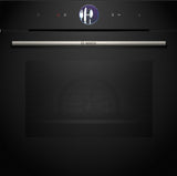 BOSCH Series 8, Built-in oven with steam function, 60 x 60 cm, Black HSG7364B1B