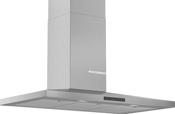 BOSCH Series 4, Wall-mounted cooker hood, 90 cm, Stainless steel DWQ96DM50B