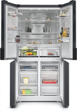 SIEMENS IQ300, French Door Bottom freezer, multi door, 183 x 90.5 cm, Brushed black steel antiFingerprint KF96NAXEAG