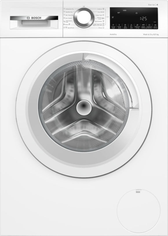 BOSCH Series 4, Washer dryer, 8/5 kg, max. 1400 rpm WNA134U8GB