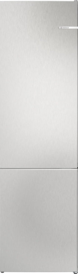 BOSCH Series 4, free-standing fridge-freezer with freezer at bottom, 203 x 60 cm, Stainless steel look, Total No Frost KGN392LAGG