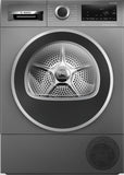 BOSCH Series 6, Heat pump tumble dryer, 9 kg, Cast iron grey WQG245R1GB