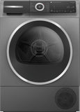 BOSCH Series 6, Heat pump tumble dryer, 9 kg, Cast iron grey WQH246DRIE