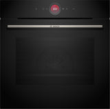 BOSCH Series 8, Built-in oven, 60 x 60 cm, Black HBG7341B1B