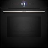BOSCH Series 8, Built-in oven, 60 x 60 cm, Black HBG7764B1B