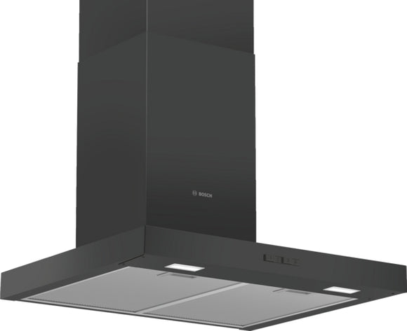 BOSCH Series 2, Wall-mounted cooker hood, 60 cm, Black DWB66BC60B