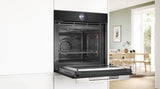 BOSCH Series 8, Built-in oven with microwave-function, 60 x 60 cm, Black HMG7764B1B