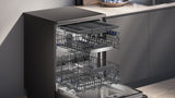 SIEMENS IQ500, free-standing dishwasher, 60 cm, Brushed black steel anti-fingerprint SN25EC13CE