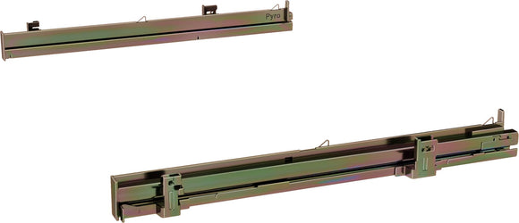 Clip rail full extension, Stainless steel, Z1608CX0