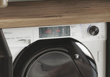 HAIER WASHING MACHINE 9kg 1600rpm Washing Machine - White with Black Door HWQ90B416FWB-UK