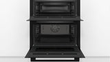 BOSCH Series 4, Built-under double oven, NBS533BB0B