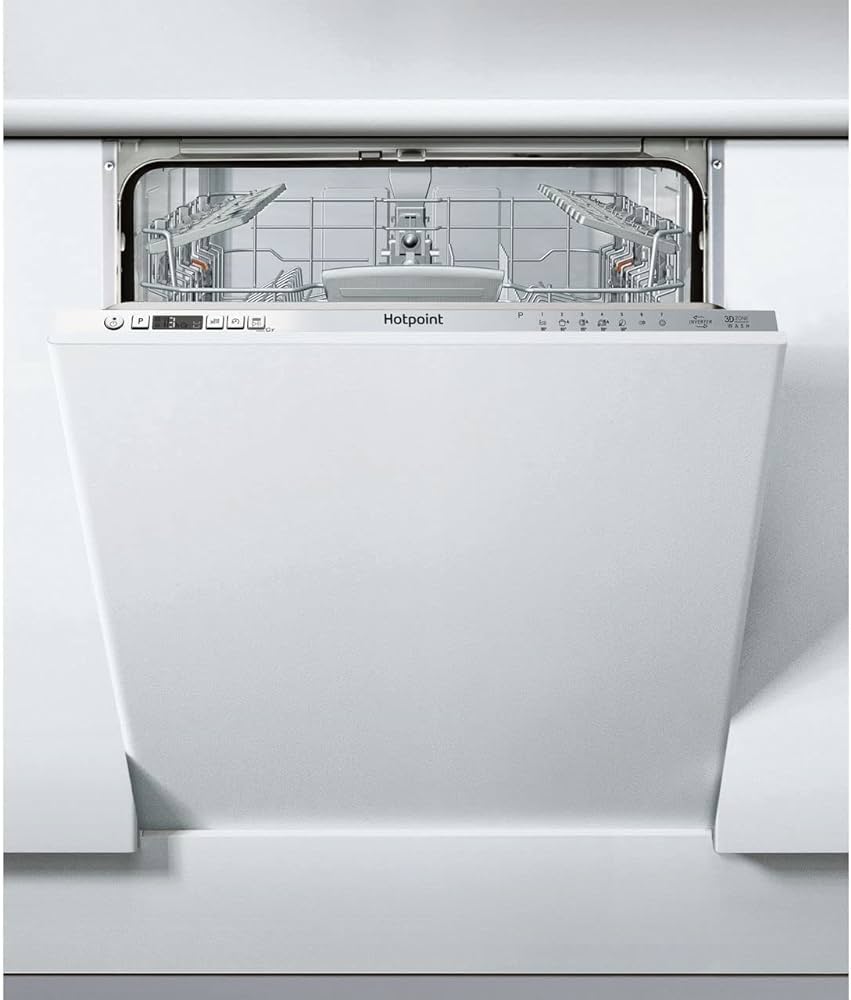 Hotpoint 60cm B/I FullSize Dishwasher SS, HIC 3C26 W UK N