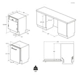 CANDY DISHWASHER 60cm, 13 place settings, E energy CI 3E53E0W-80