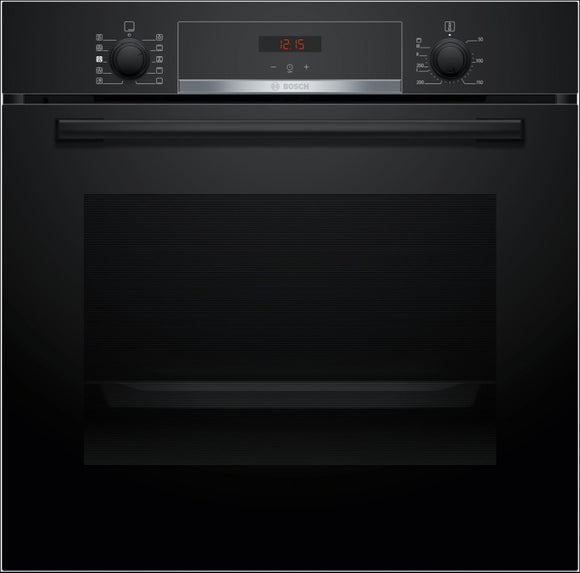 BOSCH Series 4, Built-in oven, 60 x 60 cm, Black HQA534BB3B
