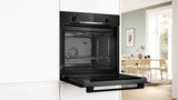 BOSCH Series 4, Built-in oven, 60 x 60 cm, Black HQA534BB3B