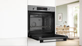 BOSCH Series 4, Built-in oven, 60 x 60 cm, Stainless steel HQA534BS3B