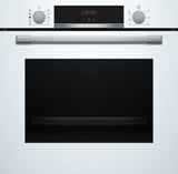 BOSCH Series 4, Built-in oven, 60 x 60 cm, White HQA534BW3B
