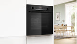 BOSCH Series 4, Built-in oven, 60 x 60 cm, Black HQA574BB3B