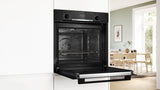 BOSCH Series 4, Built-in oven, 60 x 60 cm, Black HQA574BB3B