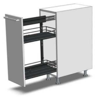Pull-Out ANTHRACITE Basket Set (to use with pull out frame sold sepera ...
