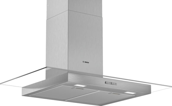 BOSCH Series 2, Wall-mounted cooker hood, 90 cm, Clear glass DWG94BC50B