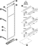 UTENSIO LARDER PULL OUT COMPLETE SET (100MM, 150MM & 200MM)