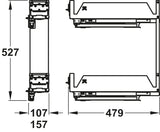 UTENSIO BASE PULL OUT COMPLETE SET (150MM & 200MM)