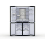 HOTPOINT SIDE-BY-SIDE AMERICAN FRIDGE: BLACK COLOR, HQ9 U1BL UK (539.18.050)