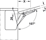 tay flap fitting, Free flap 1.7, single