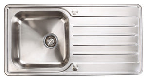 Abbey Stainless Steel Single Bowl and Drainer