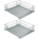 Pull Out Storage Baskets, with Chrome Wire Mesh Baskets, for Hinged Door Cabinets, Vauth-Sagel VS SUB Basket