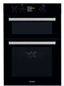 Indesit Aria Multifunction Double Oven 600mm - Black IDD 6340 BL    (539.08.321)