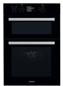 Indesit Aria Multifunction Double Oven 600mm - Black IDD 6340 BL    (539.08.321)