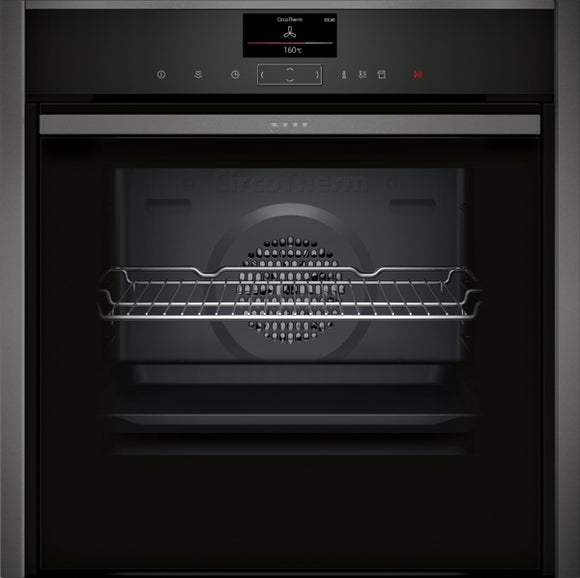 N 90, BUILT-IN OVEN WITH ADDED STEAM FUNCTION, 60 X 60 CM, GRAPHITE-GREY B57VS22G0