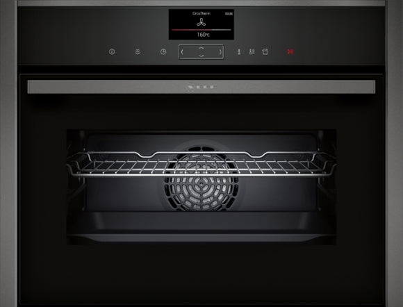N 90, BUILT-IN COMPACT OVEN WITH STEAM FUNCTION, 60 X 45 CM, GRAPHITE-GREY C17FS22G0