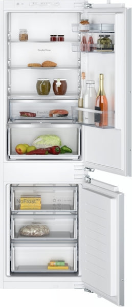 N 50, BUILT-IN FRIDGE-FREEZER WITH FREEZER AT BOTTOM, 177.2 X 54.1 CM, FLAT HINGE KI7867FE0