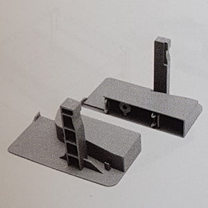 GTV MODERN BOX - Interior drawer - Front connector low (pair) - Grey