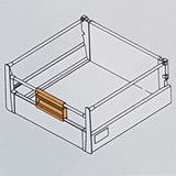 GTV MODERN BOX - Interior drawer - Handle - Grey