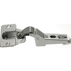 95º hinge, Ø 40 mm cup, screw fixing, click on arms, sprung, for inset doors