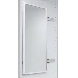 Pull-out pivoting wardrobe mirror