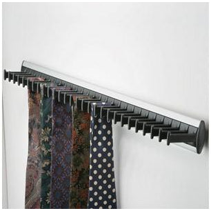 Tie rack, for 28 ties