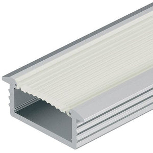 Loox aluminium profile, 6.5 mm depth, for Loox LED flexible strip lights, recess mounting