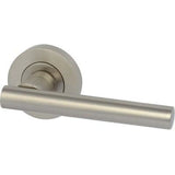 VARTHEN lever handles on rose, zinc alloy
