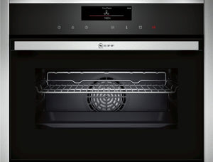 N 90, BUILT-IN COMPACT OVEN WITH STEAM FUNCTION, 60 X 45 CM, STAINLESS STEEL C18FT56H0B