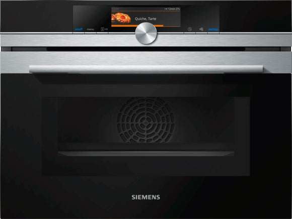 iQ700, built-in compact oven with microwave function, 60 x 45 cm, Stainless steel CM678G4S6B