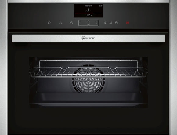 N 90, BUILT-IN COMPACT OVEN WITH STEAM FUNCTION, 60 X 45 CM, STAINLESS STEEL C17FS32H0B